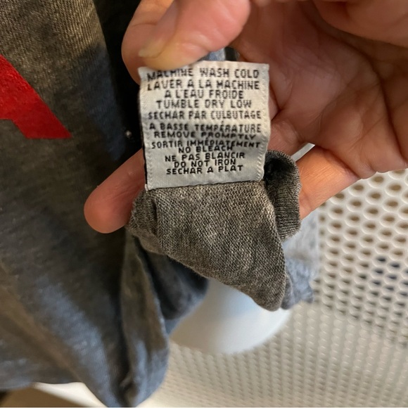 Chaser Rock & Roll USA Racerback Tank Top Size Medium in Grey and Red Font NWT - Picture 6 of 9